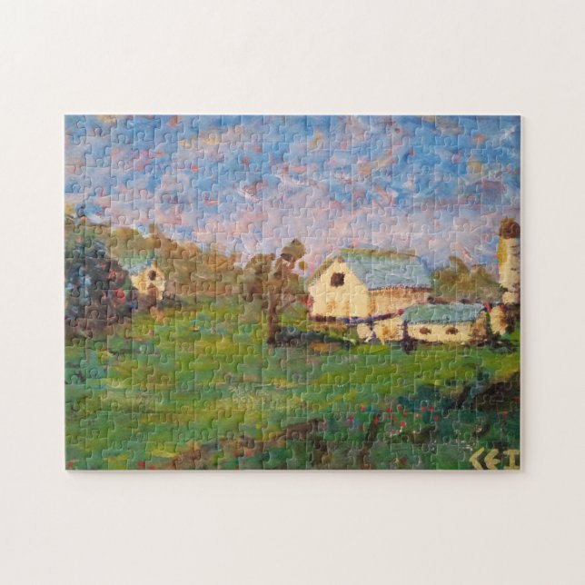 Bauernhof auf der Zion Road 11x14 Zoll (Horizontal)