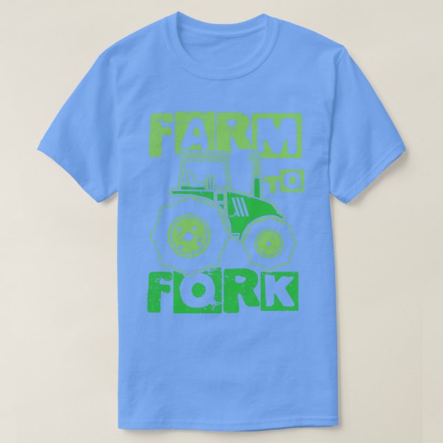 Bauernhof auf Gabel T-Shirt (Design vorne)