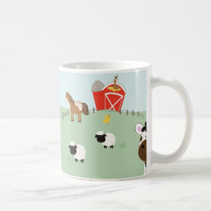 Bauernhof-Babysbarnyard-kundenspezifische Kaffeetasse