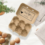 Bauernhof Best | Eierkarton - Briefmarke Gummistempel<br><div class="desc">Eierkarton für den Bauernhof personalisiert mit Ihren eigenen Informationen. Rustikale Stilrahmen mit Hühnerdarstellung und eigens angefertigte Bauernschrift "Frischeier" mit allen anderen Informationen in serifenem Schriftart. Karo in unserem Shop für weitere Artikel aus dieser Kollektion und kontaktiere uns über unseren Shop, wenn Sie möchten, dass wir Ihnen eine spezialisierte Briefmarke machen...</div>