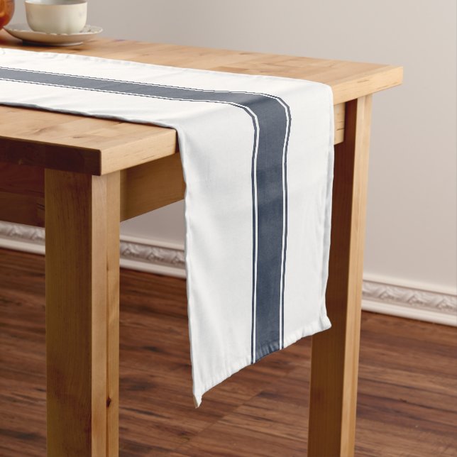 Bauernhof Blue Grain Sack Streifen Tischläufer (Beispiel)