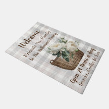 Bauernhof Country Spring Willkommensgrube Mat / Ru