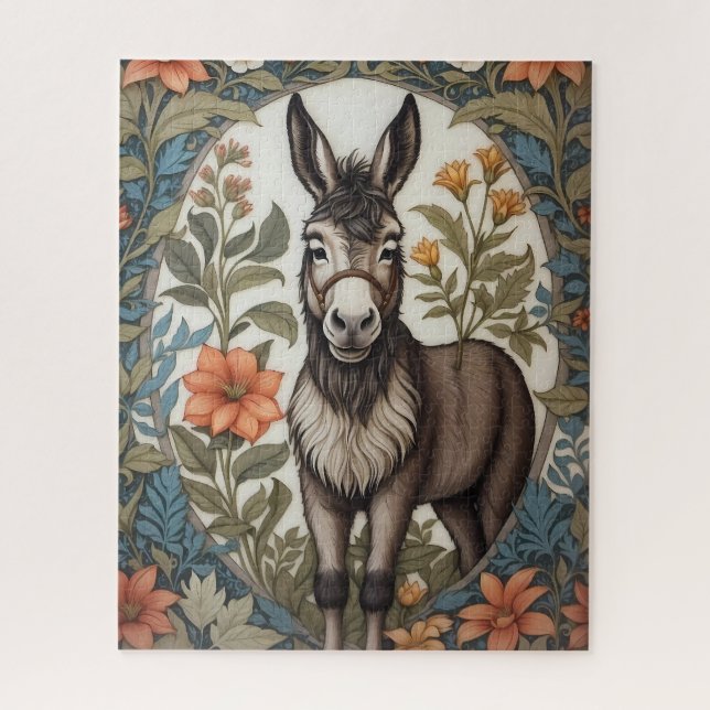 Bauernhof Donkey William Morris Inspiriert (Vertikal)