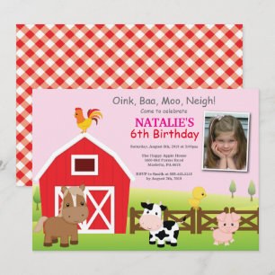 Bauernhof Einladung Land Barnyard Party