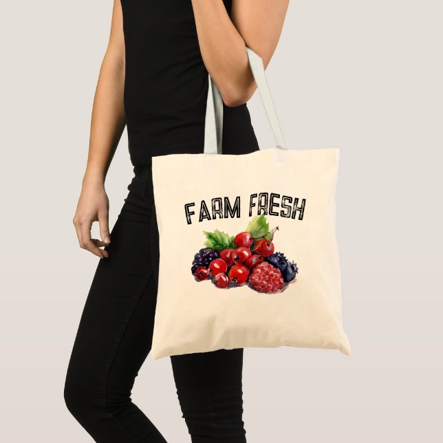 Bauernhof Frische Berries Tote Tasche (Vorderseite (Produkt))