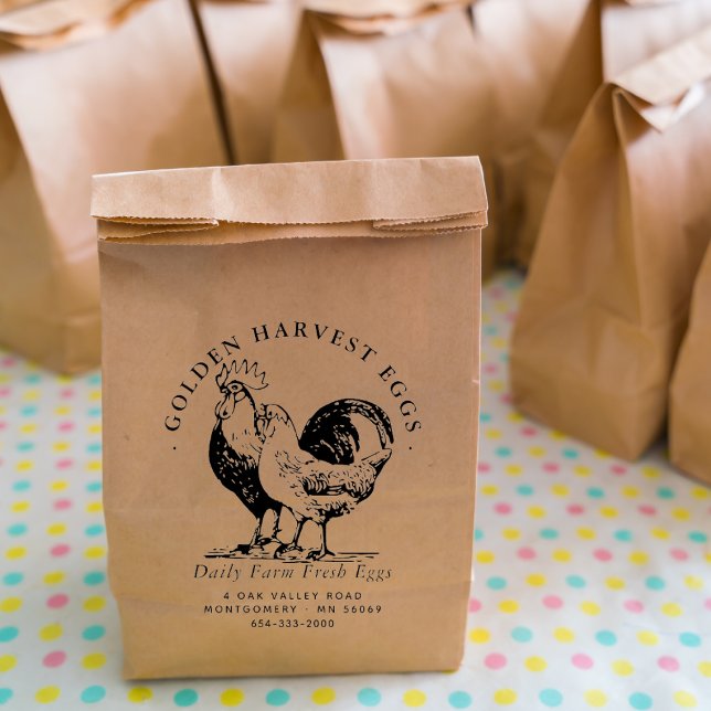 Bauernhof Frische Bio Hühnereier Farm Gummistempel (Von Creator hochgeladen)