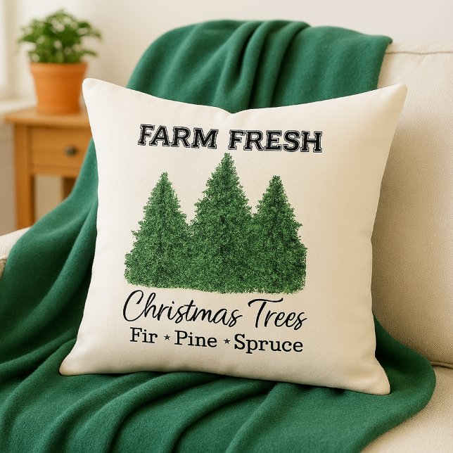 Bauernhof Frische Weihnachtsbaum Wohngestaltung Kissen (Von Creator hochgeladen)