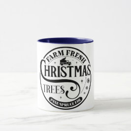 Bauernhof Frische Weihnachtsbäume Pine Spruce Fir Tasse