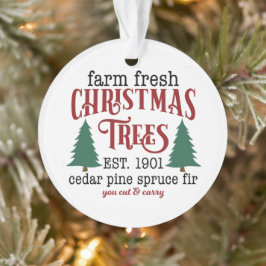 Bauernhof Frische Weihnachtsbaume Weihnachtsschmuc Ornament