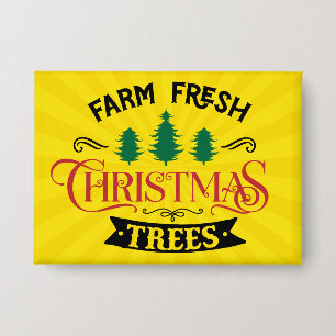 Bauernhof Frische Weihnachtsbaumen Design-54394 Button