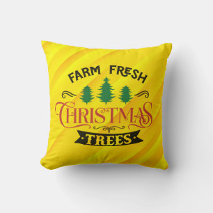 Bauernhof Frische Weihnachtsbaumen Design-54394 Kissen