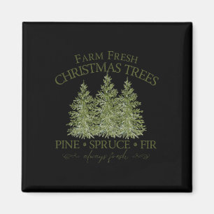 Bauernhof Frische Weihnachtsbaumen Pine Spruce Fri Magnet