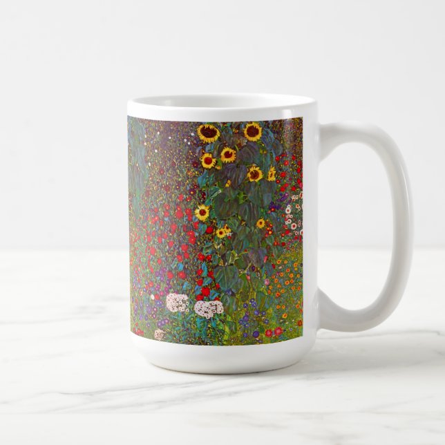Bauernhof-Garten Gustav Klimt mit der Kaffeetasse (Rechts)