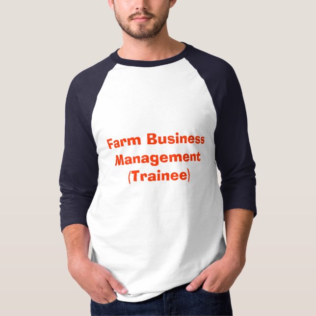 Bauernhof-Geschäftsführung (Auszubildender) T-Shirt (Vorderseite)