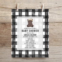 Bauernhof Gingham Boho Bear Babydusche
