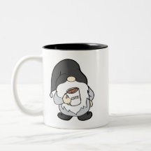 Bauernhof Gnome mit Lumpy Coffee Tasse