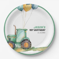 Bauernhof Grüner Traktor Geburtstag