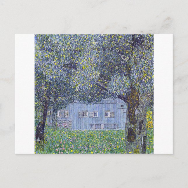 Bauernhof, Gustav Klimt Postkarte (Vorderseite)