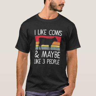 Bauernhof, ich mag Kühe und vielleicht auch 3 Leut T-Shirt