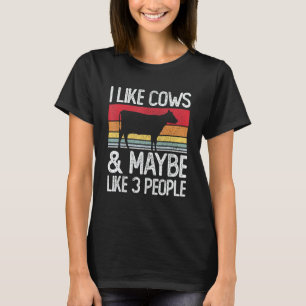 Bauernhof, ich mag Kühe und vielleicht mag ich 3 L T-Shirt