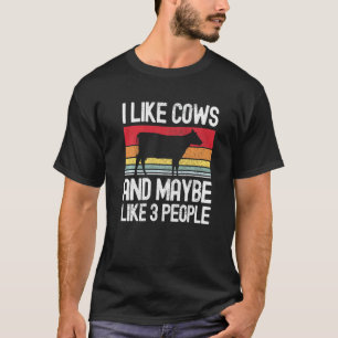 Bauernhof Ich mag Kühe und vielleicht mag ich 3 Le T-Shirt