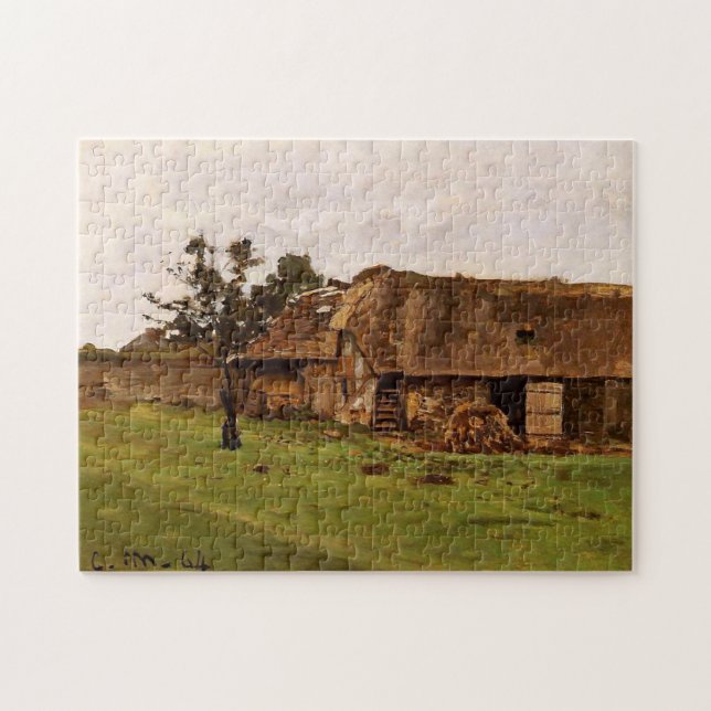 Bauernhof in der Nähe von Honfleur Monet Fine Art (Horizontal)