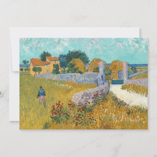 Bauernhof in der Provence | Vincent van Gogh (Vorderseite)
