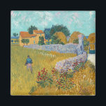 Bauernhof in der Provence | Vincent Van Gogh Magnet<br><div class="desc">Bauernhaus in Provence (1888) von dem niederländischen Postimpressionisten Vincent Van Gogh. Originelles Kunstwerk ist ein Ölgemälde auf der Leinwand,  das in lebhaften goldenen Gelben und Aqua-Blautönen gemalt wird.

Verwenden Sie die Entwurfstools,  um einen benutzerdefinierten Text hinzuzufügen oder das Bild zu personalisieren.</div>