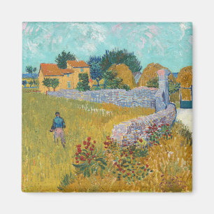 Bauernhof in der Provence   Vincent Van Gogh Magnet