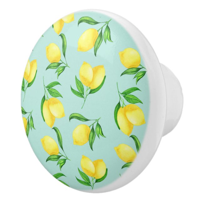 Bauernhof Keramik Lemons Knoblauch Keramikknauf (Rechts)