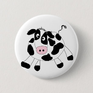 Bauernhof-Kuh-T-Shirts und Geschenke Button