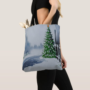 Bauernhof Land Weihnachten Farbe Tasche