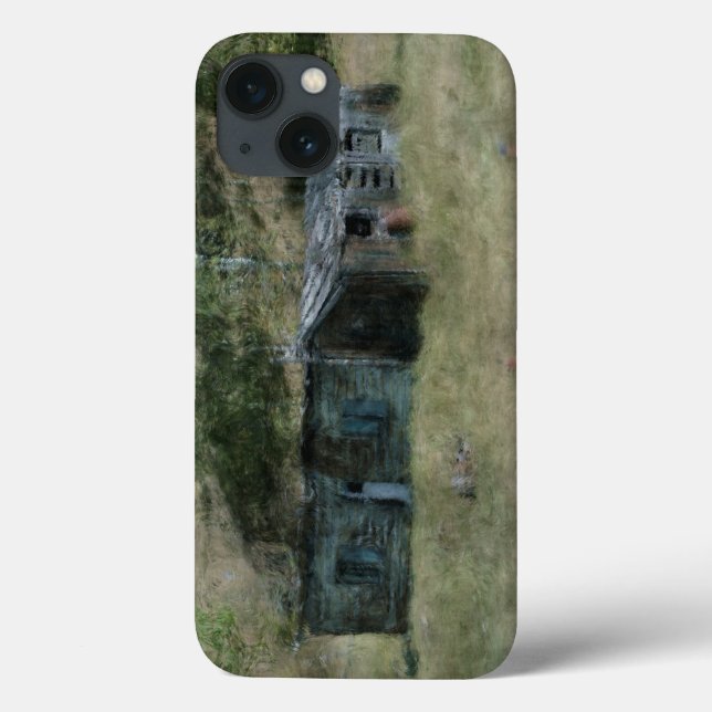 Bauernhof Landhaus Impressionistische Kunst Case-Mate iPhone Hülle (Rückseite)