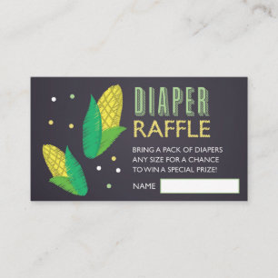 Bauernhof-Mais-Windelraffle-Karte Begleitkarte