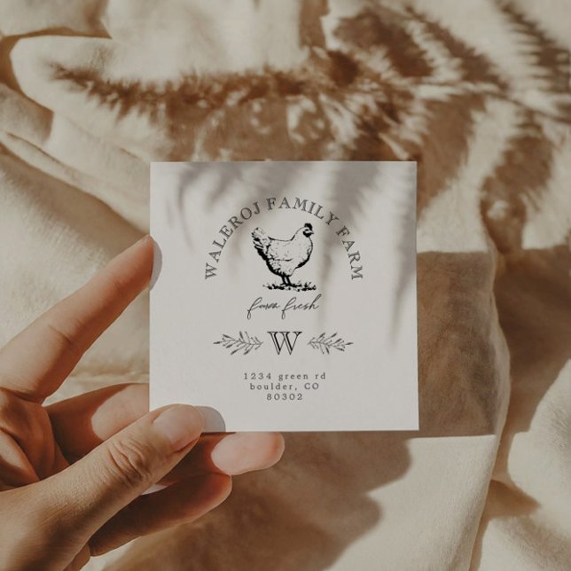 Bauernhof Moderne Hühnerfarm Visitenkarte (Von Creator hochgeladen)