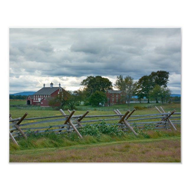 Bauernhof - Nationalpark Gettysburg - PA Fotodruck (Vorne)