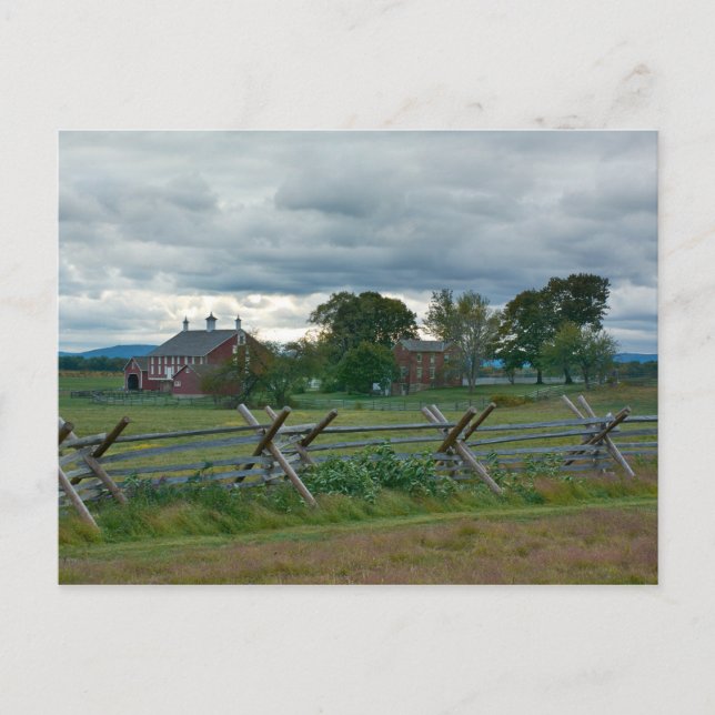 Bauernhof - Nationalpark Gettysburg Pennsylvania Postkarte (Vorderseite)