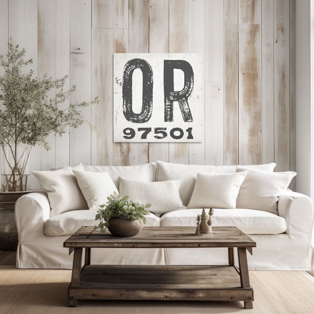 Bauernhof Rustikaler Staat Zip Code Oregon Leinwanddruck (Von Creator hochgeladen)