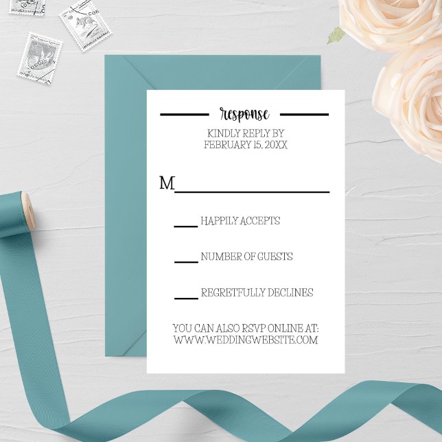 Bauernhof-Schriftart Hochzeit-RSVP-Karte RSVP Karte (Von Creator hochgeladen)