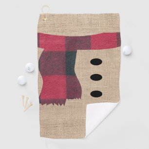 Bauernhof Snowman Winter Thema Golf Zubehör Golfhandtuch