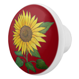 Bauernhof Sonnenblumen Keramik ziehen/klopfen Keramikknauf