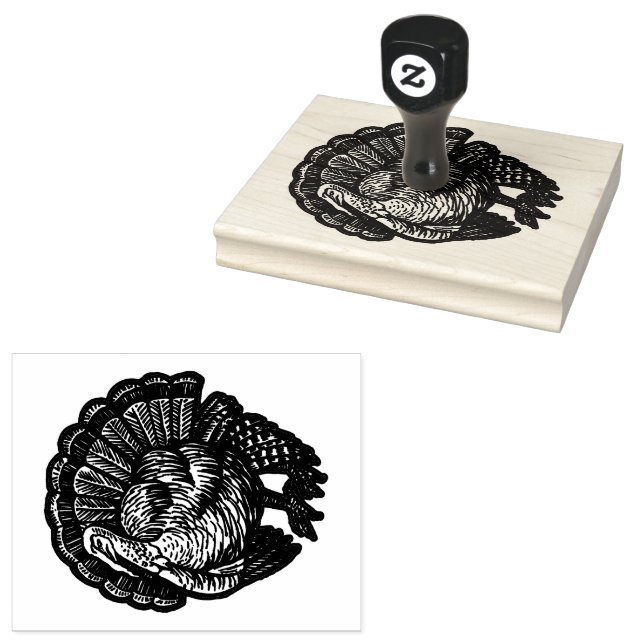Bauernhof Türkei Holz Handle Art Briefmarke Gummistempel (Stempel)