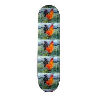 Bauernhof-Vogel-Hahn-Hühner Skateboard