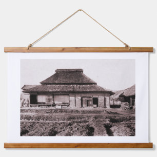 Bauernhof von Takebe, Tokama Wandteppich Mit Holzrahmen