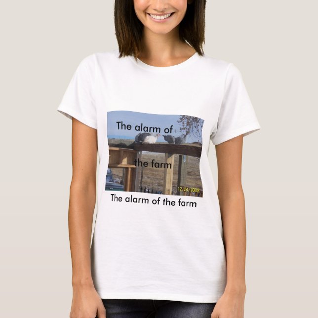 Bauernhof-Warnungen T-Shirt (Vorderseite)