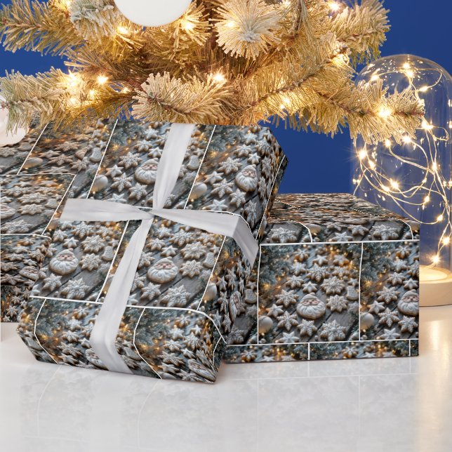 Bauernhof Weihnachtszucker Cookies Geschenkpapier (Feiertage)