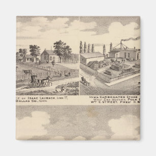 Bauernhof, Wohngebäude und Rohrleitungen Magnet