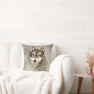 Bauernhof Wolf Animal Nature Wall Kunstdrucke Kissen