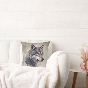 Bauernhof Wolf Animal Nature Wall Kunstdrucke Kissen
