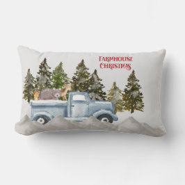 Bauernhof Woodland Weihnachten Lendenkissen